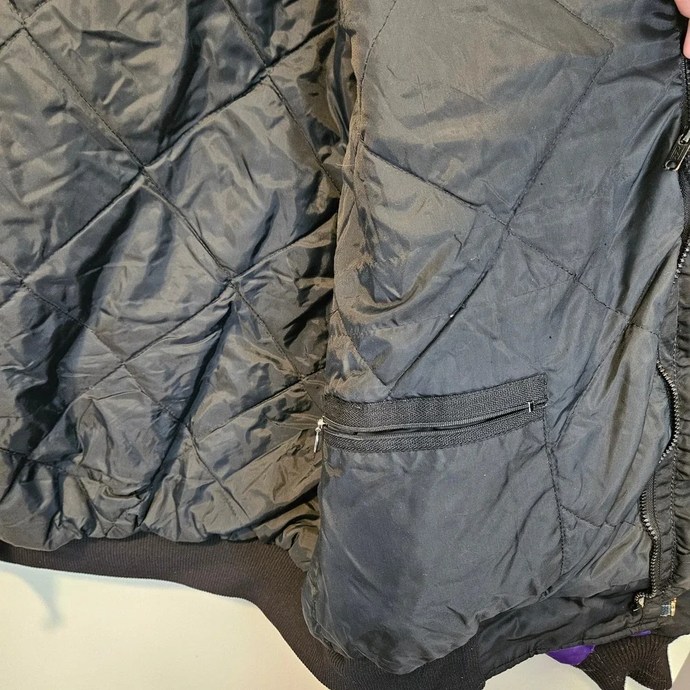 Vintage Arctic Cat Snowmobile Jacket XXXL Thinsulate Colorblock Teal Purple 90s